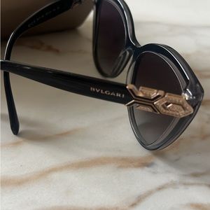 Women’s Bvlgari designer sunglasses.